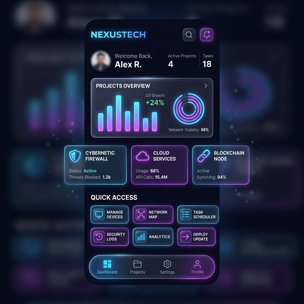 CRM system dashboard
